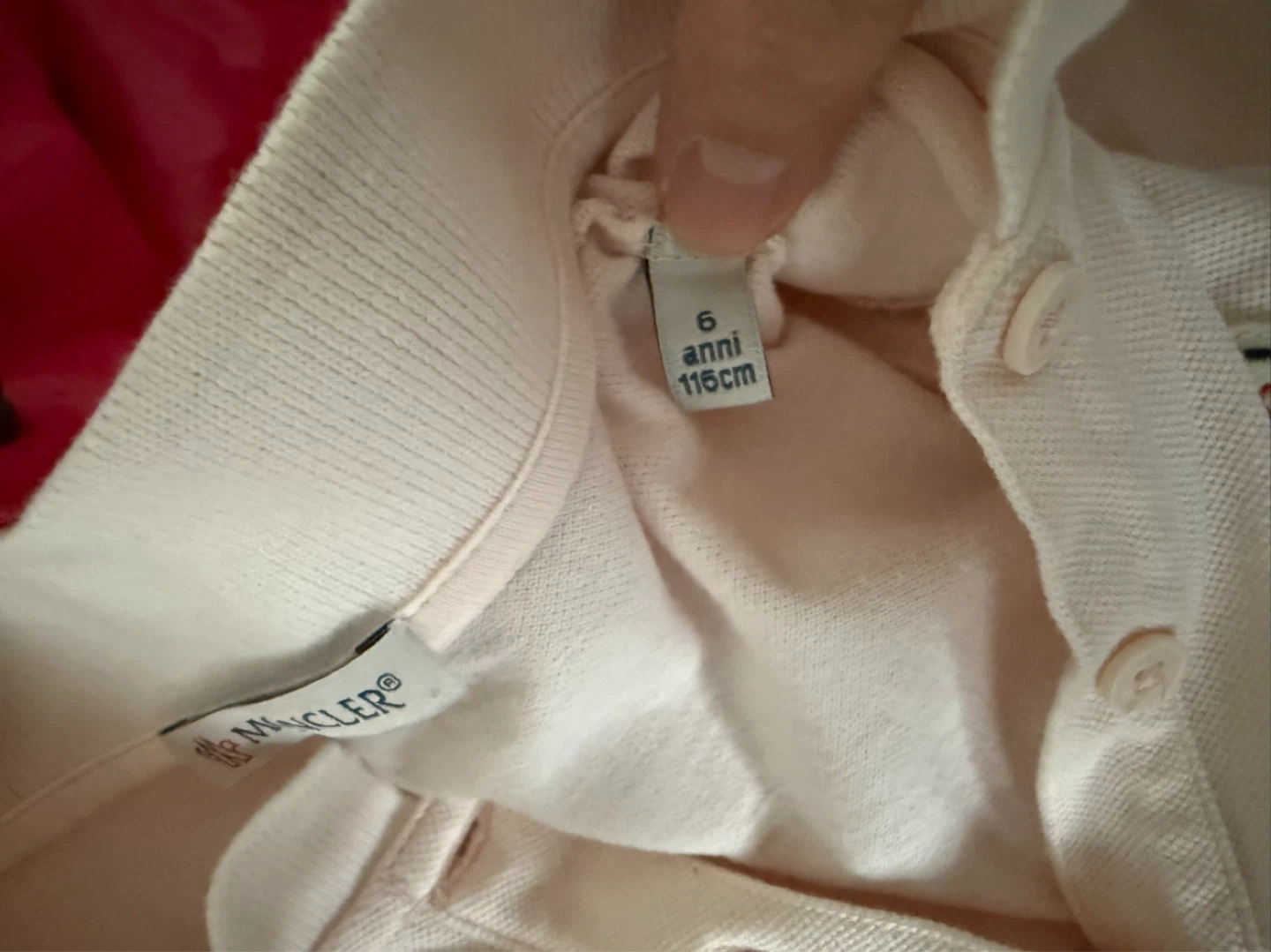 Moncler Pink Polo Dress Size 6 (116cm) - photo 2