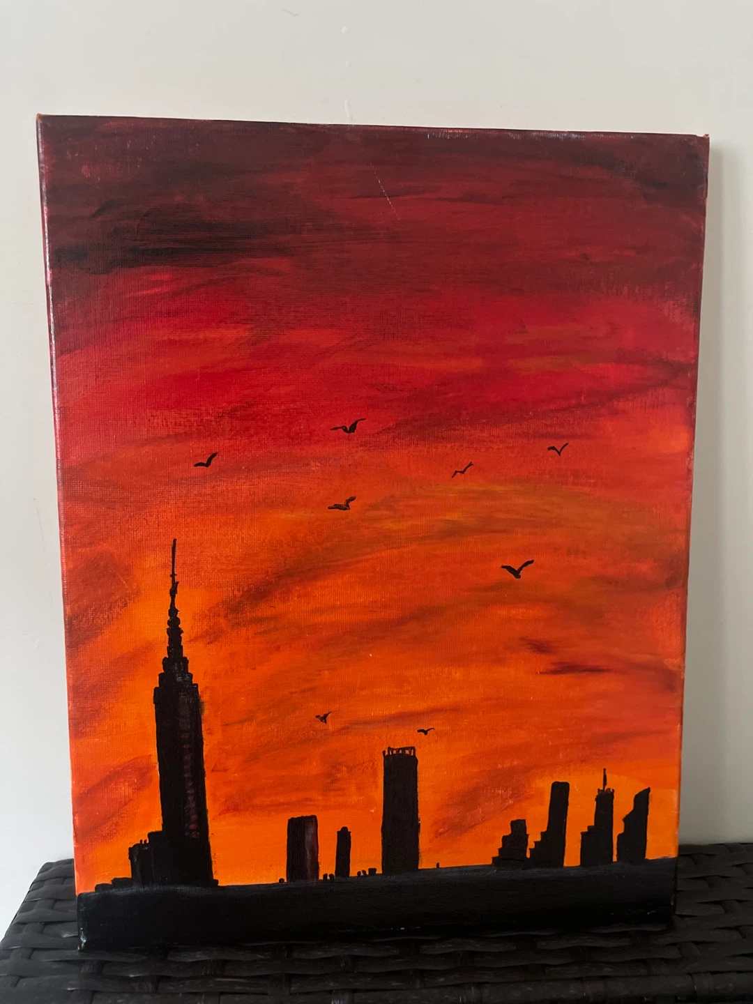 Sunset Cityscape Painting