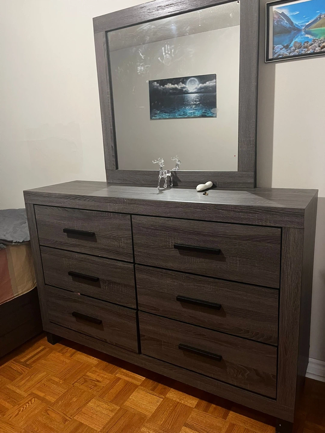 Queen bed with mattress and box - photo 4