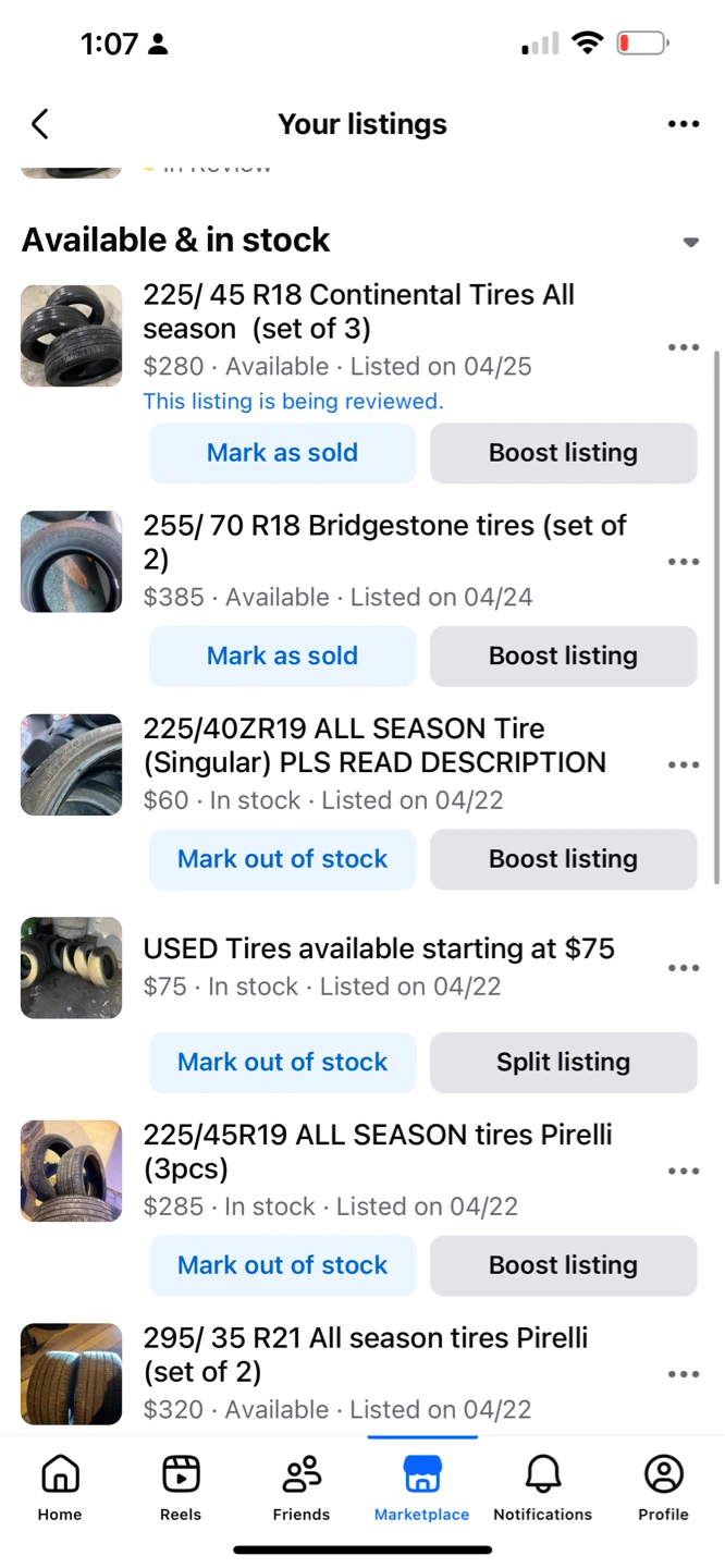 Used Tires - Various Sizes Available - photo 3