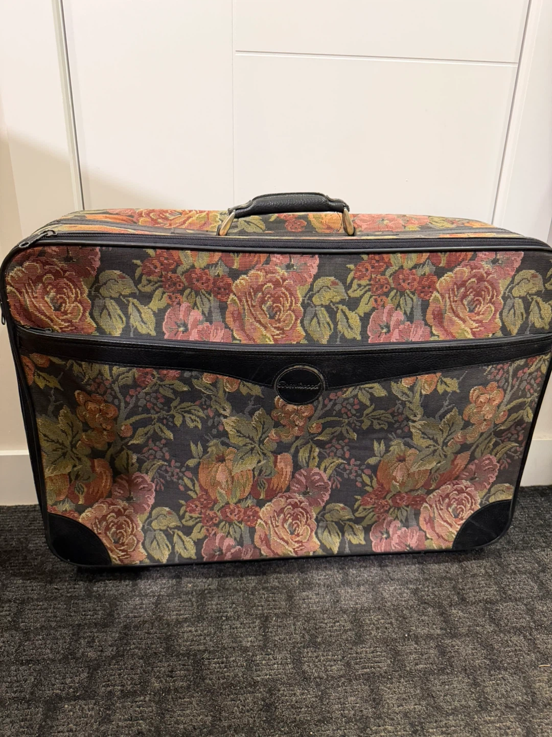 Vintage Floral Suitcase