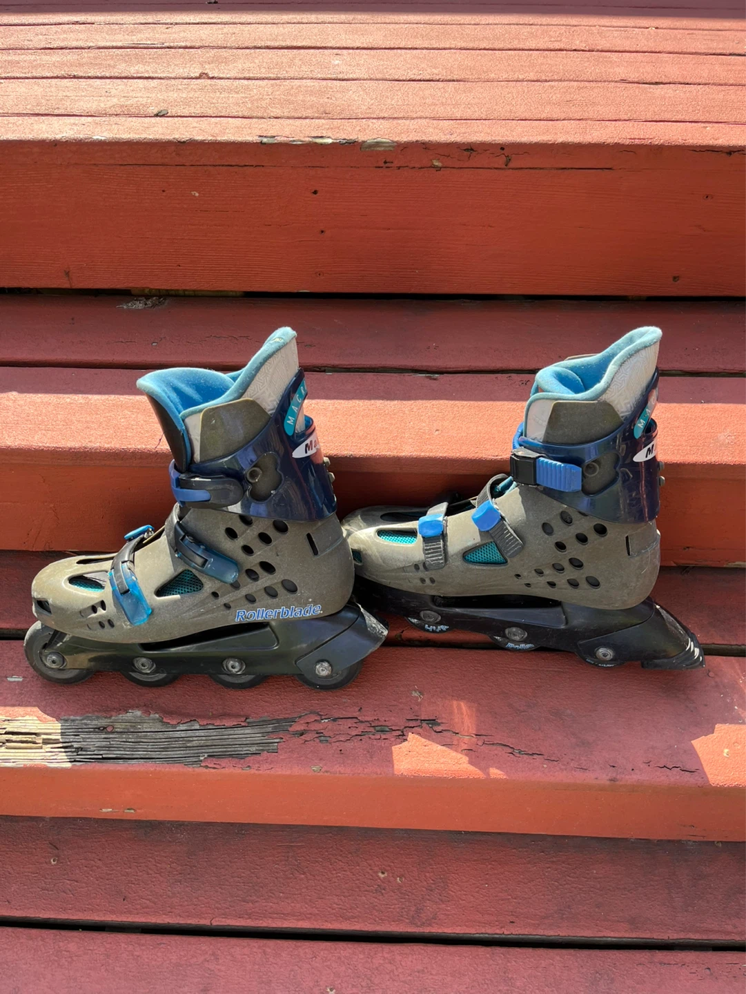 Maxxum Macroblade Rollerblade Inline Skates Gray Blue