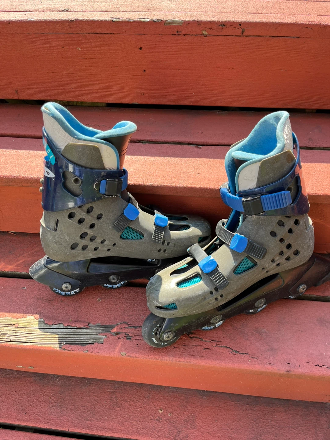 Maxxum Macroblade Rollerblade Inline Skates Gray Blue - photo 2