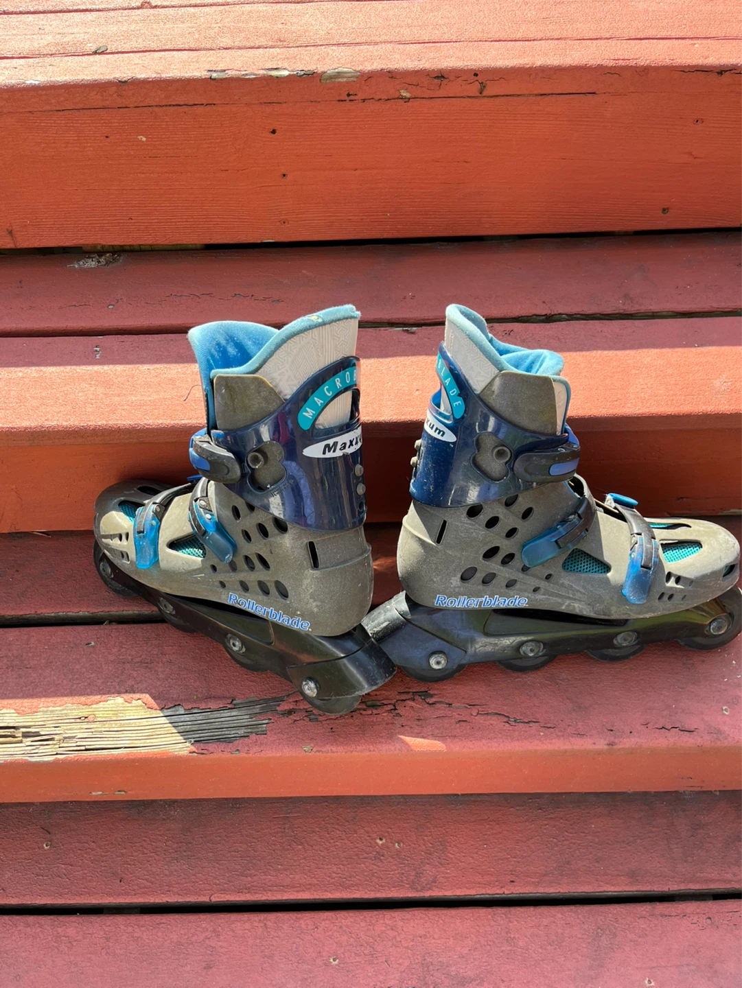 Maxxum Macroblade Rollerblade Inline Skates Gray Blue - photo 4