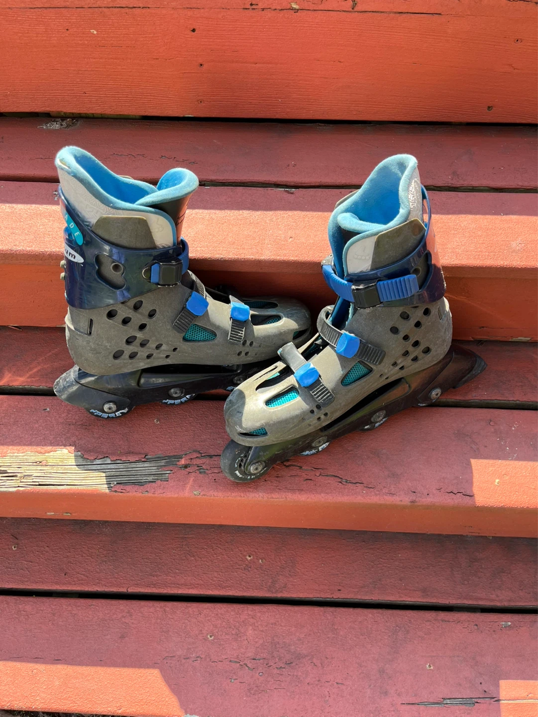 Maxxum Macroblade Rollerblade Inline Skates Gray Blue - photo 3
