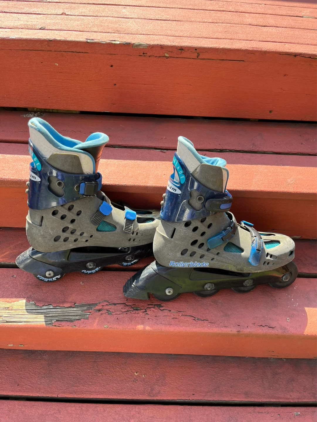Maxxum Macroblade Rollerblade Inline Skates Gray Blue - photo 5