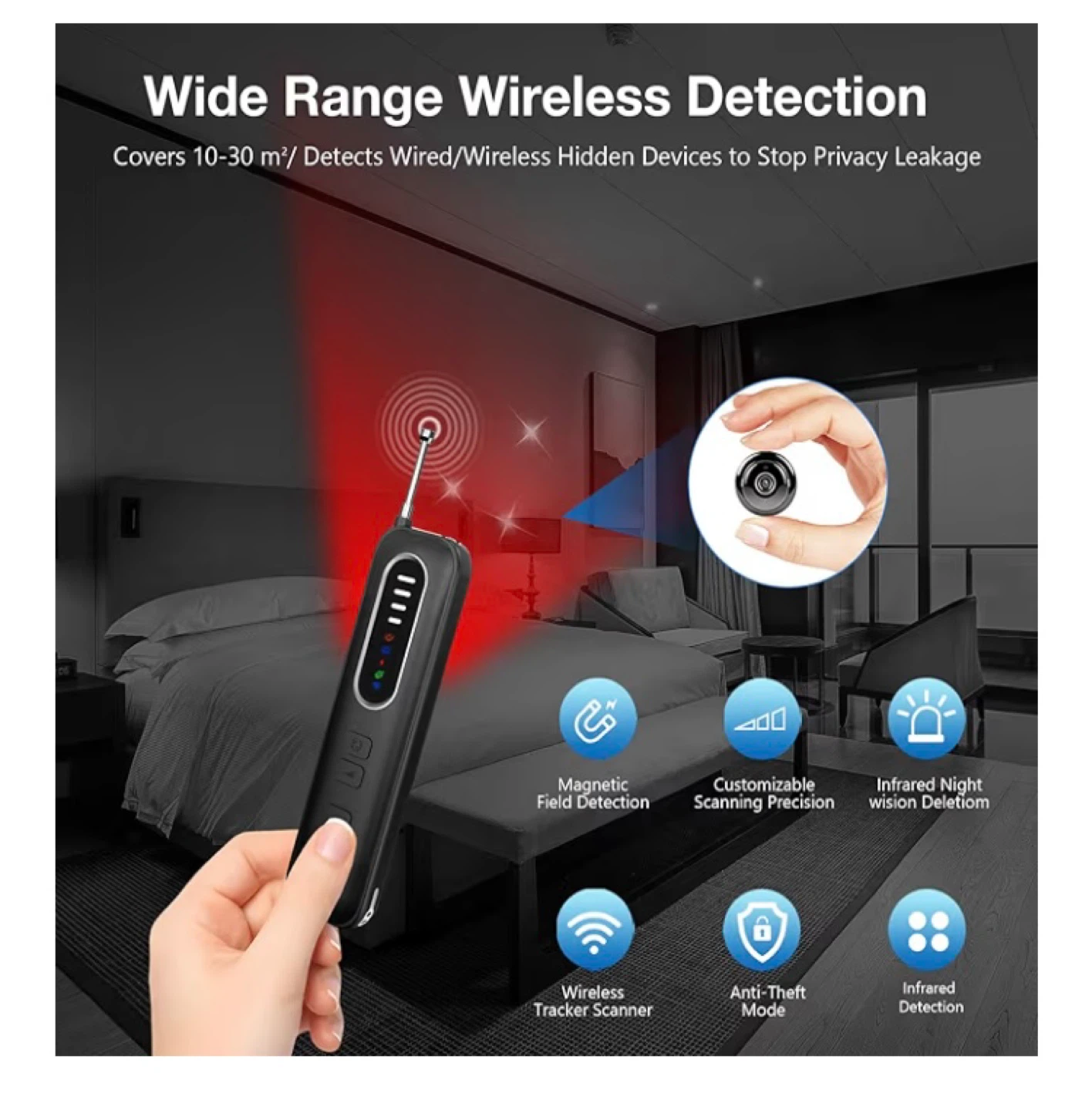 Advanced hidden Camera Bug Detector - photo 5