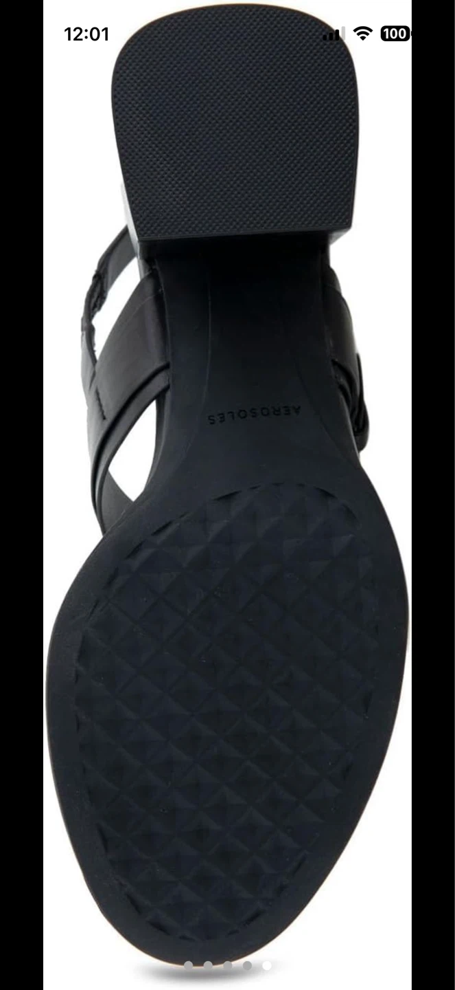 Aerosoles Black Slingback Block Heel Sandals - photo 2