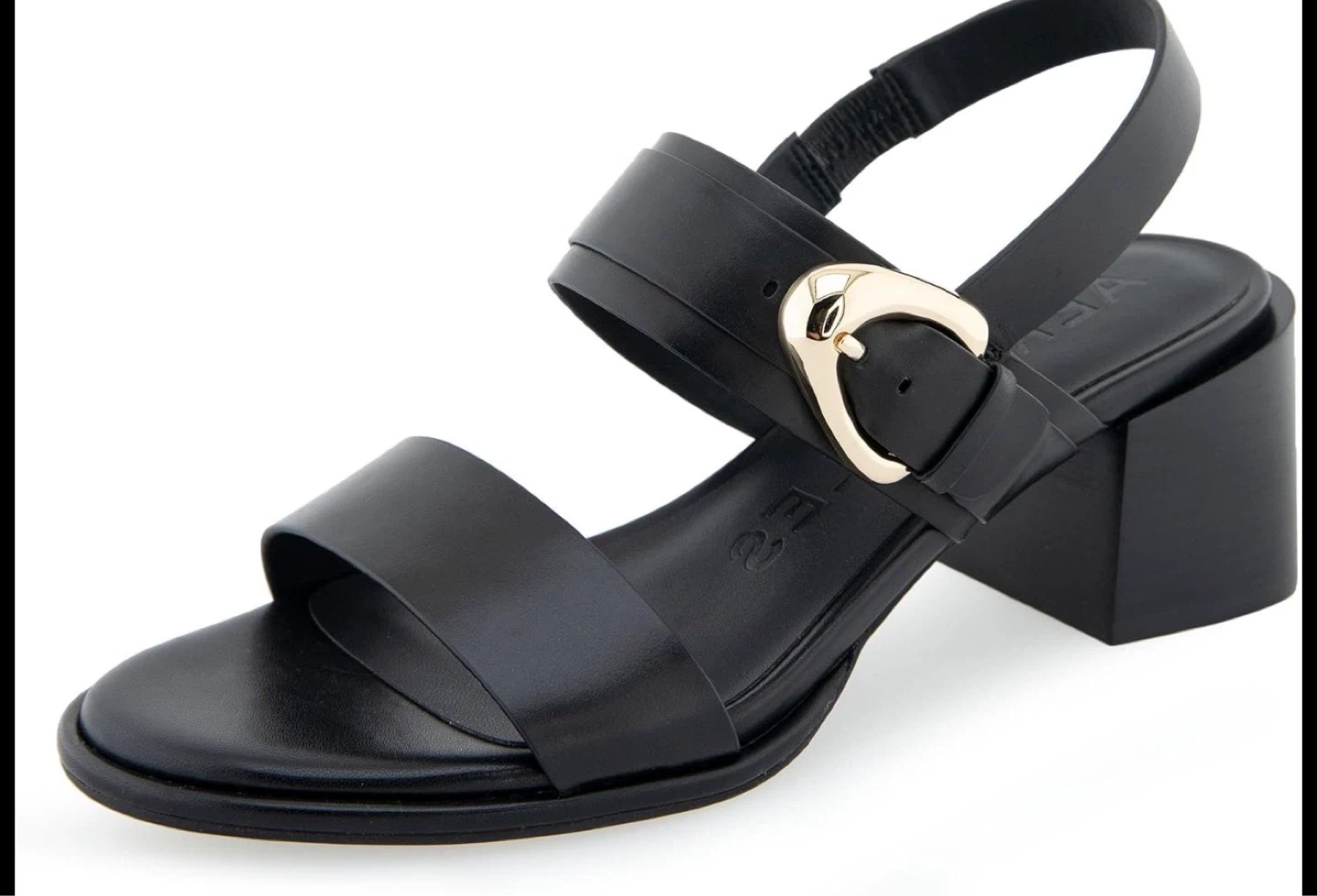 Aerosoles Black Slingback Block Heel Sandals