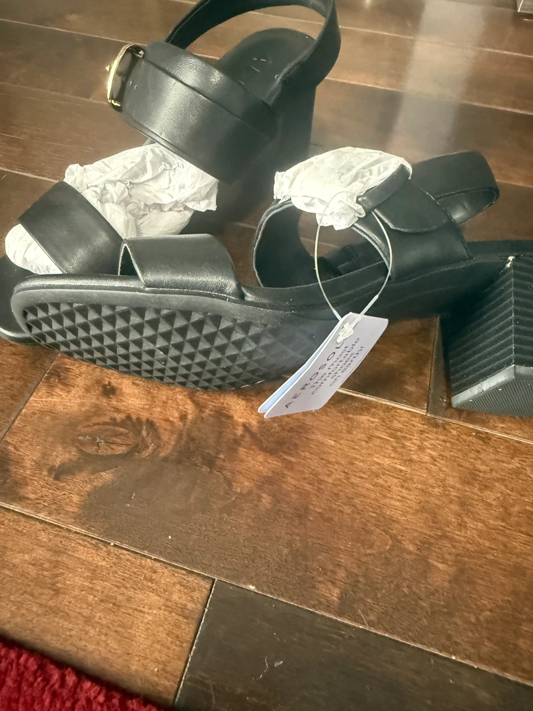 Aerosoles Black Slingback Block Heel Sandals - photo 4