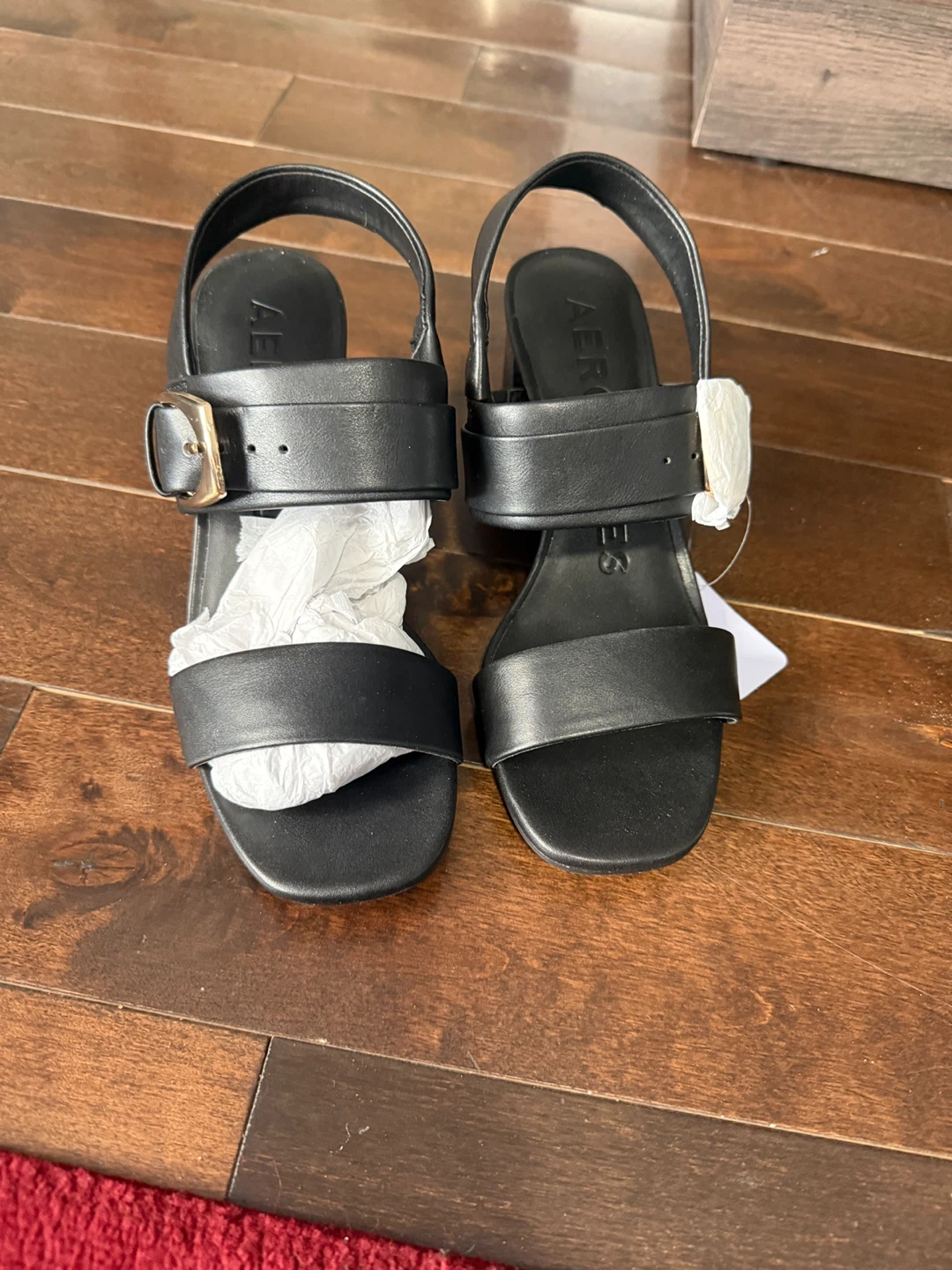 Aerosoles Black Slingback Block Heel Sandals - photo 3
