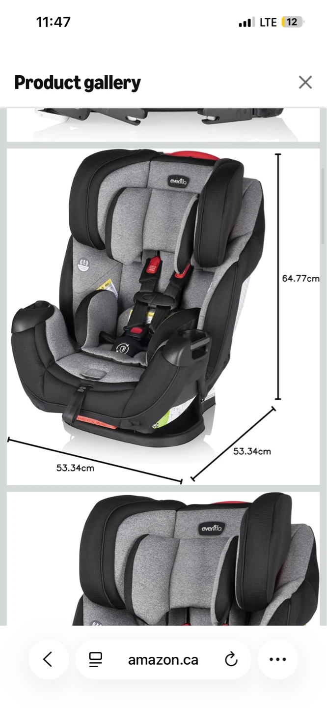 Brand new Evenflo Symphony DLX Convertible Car Seat - photo 2