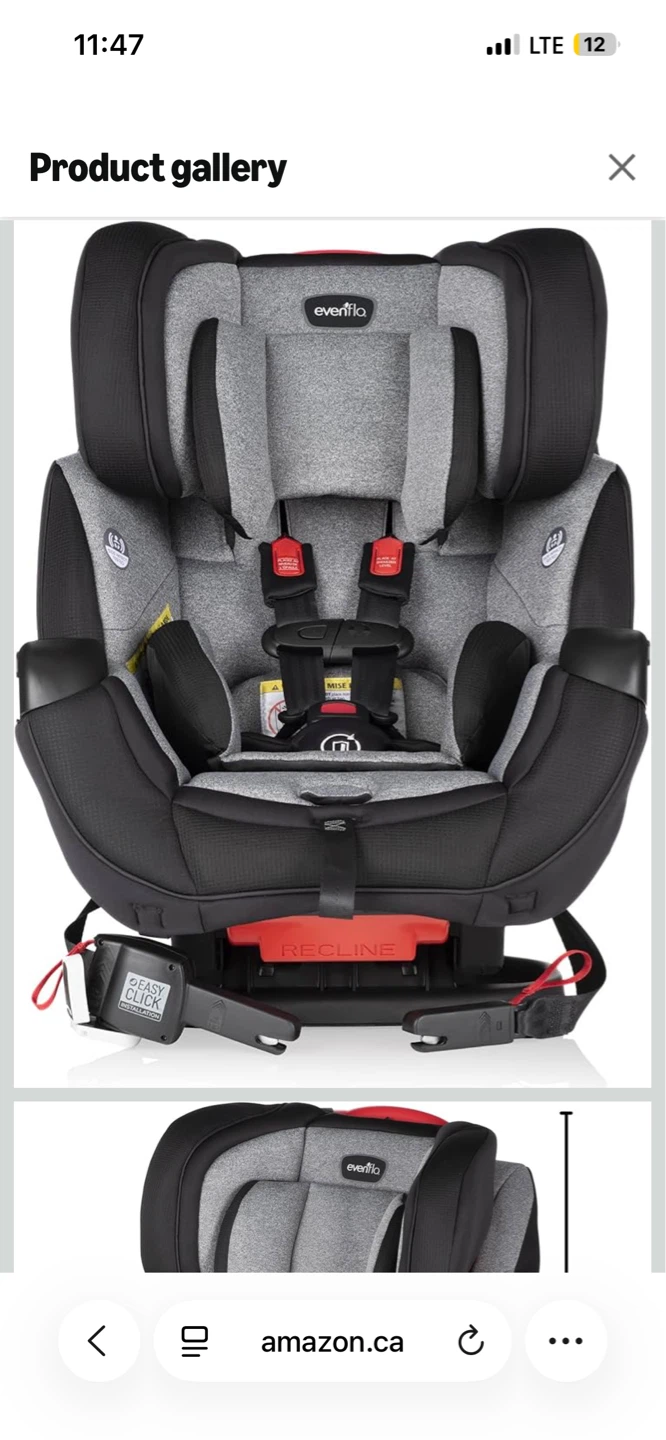 Brand new Evenflo Symphony DLX Convertible Car Seat