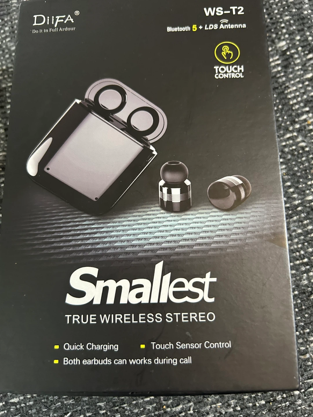 DIIFA WS-T2 True Wireless Stereo Earbuds - Black