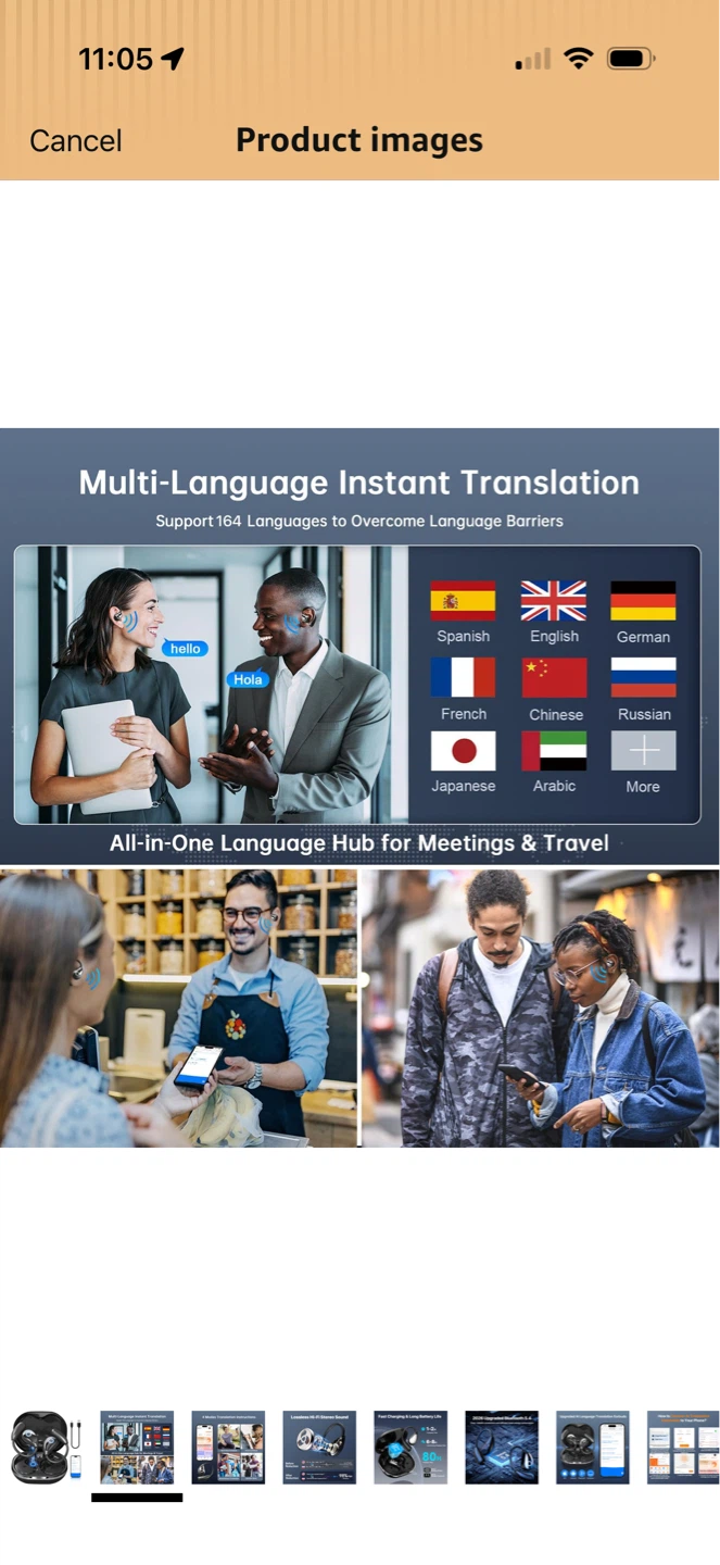 Wireless Earbuds with Instant Translation - photo 2