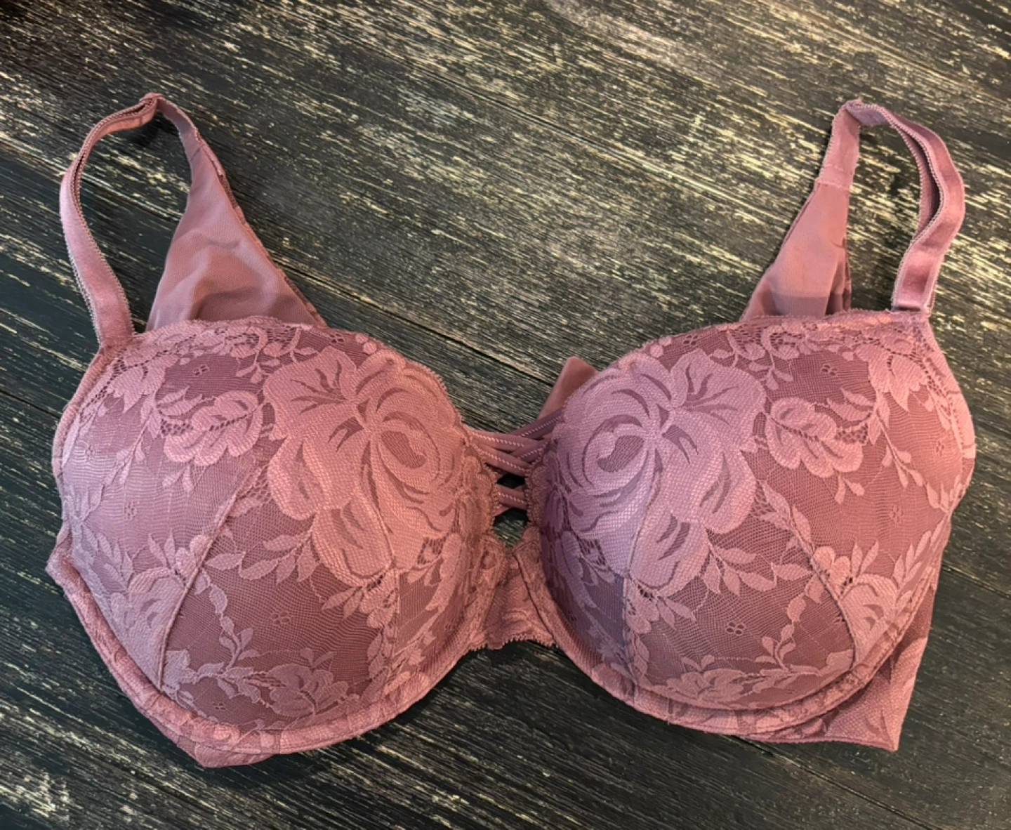 Torrid Curve 38DDD Mauve Lace Bra