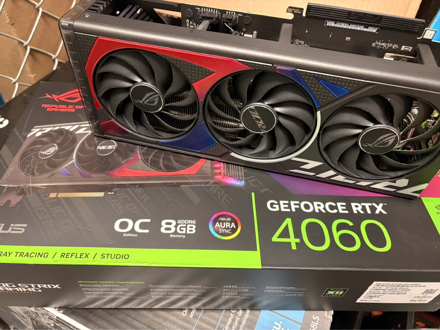 ASUS ROG Strix GeForce RTX 4060 OC Edition Graphics Card