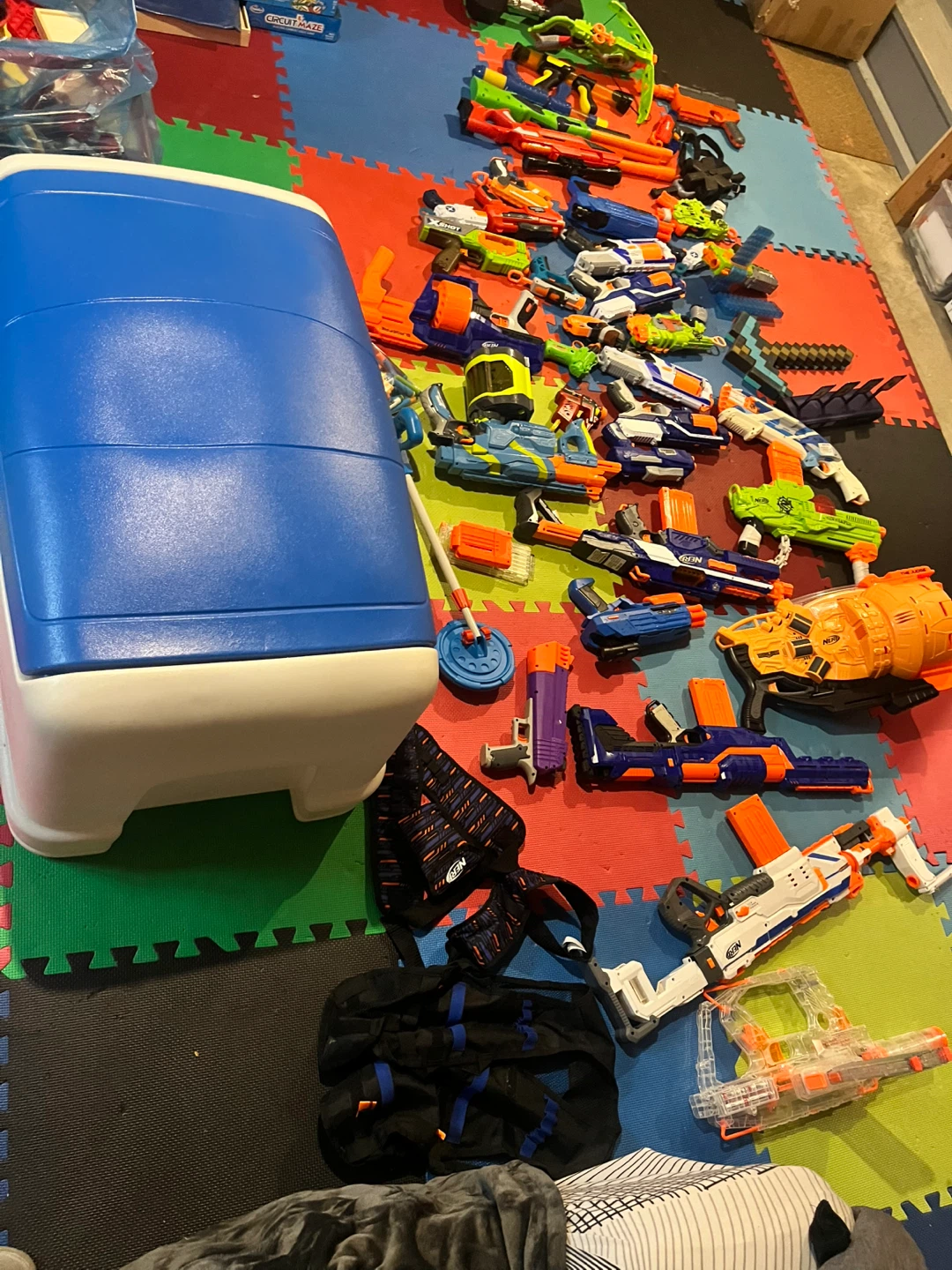 Assorted Nerf and X-Shot Blasters