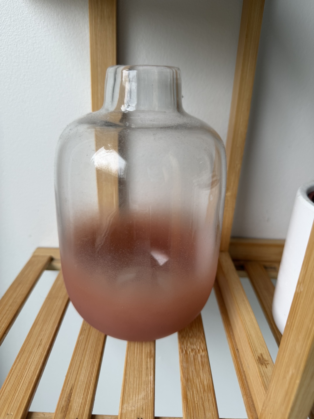 Glass Vase with Pink Gradient 🌱