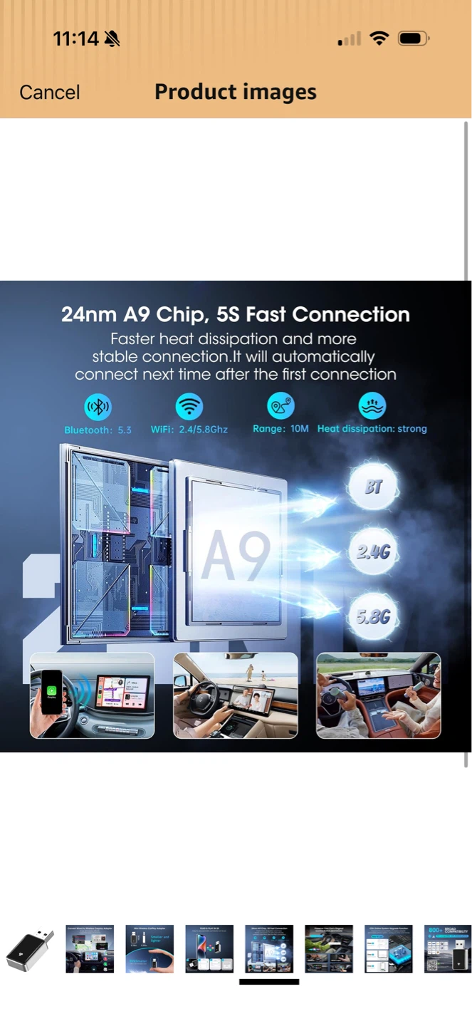Brand New Mini Wireless CarPlay Adapter - photo 5