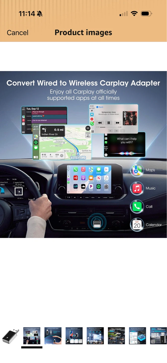 Brand New Mini Wireless CarPlay Adapter - photo 2
