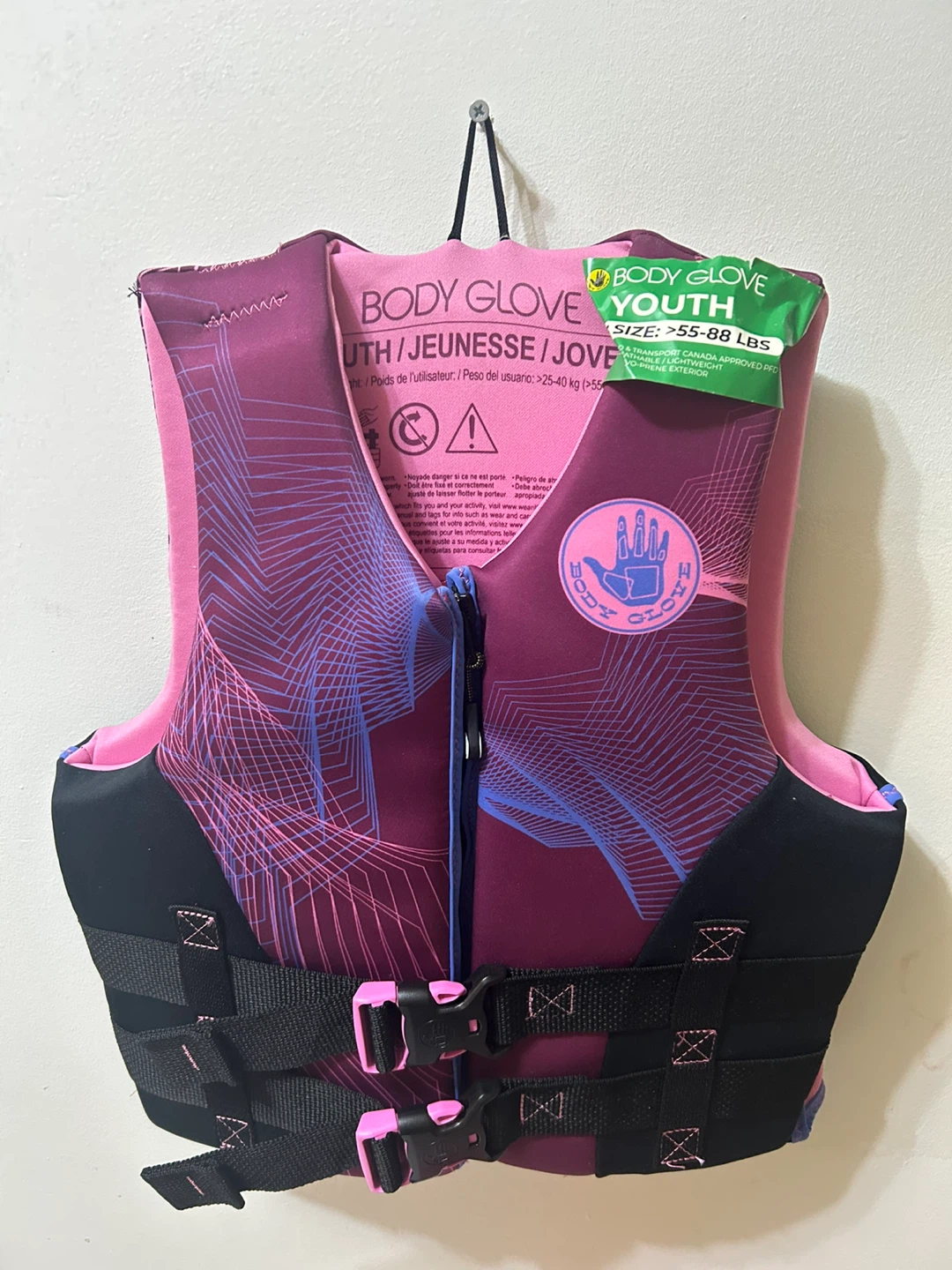Body Glove Youth Life Vest - One Size (>55-88 LBS)