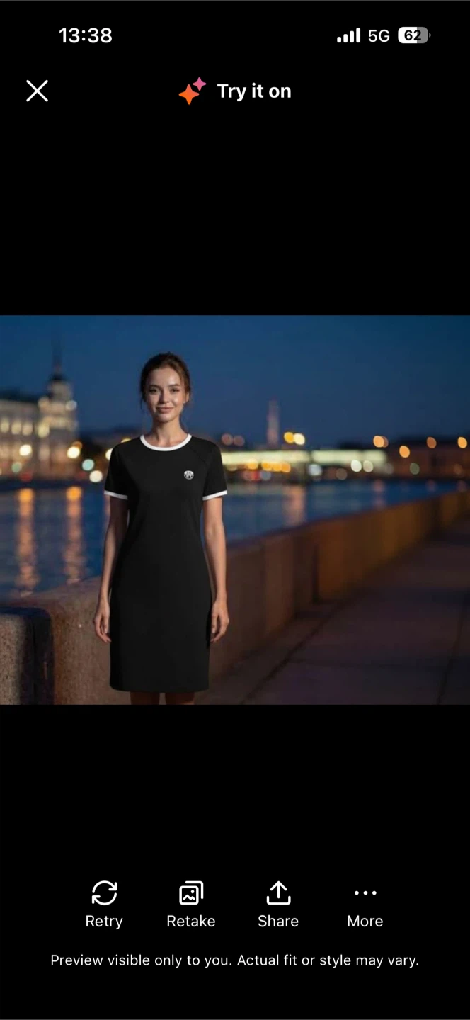 DKNY Sport Black Dress