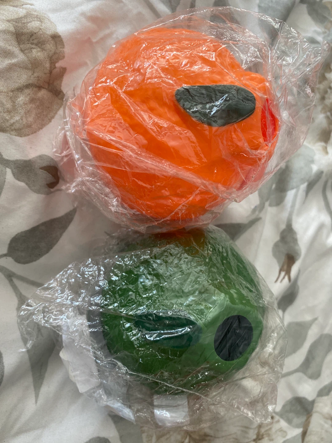 🌱SET of Orange 🍊 & Green Apple 🍏 Mini Flower Vase - photo 5