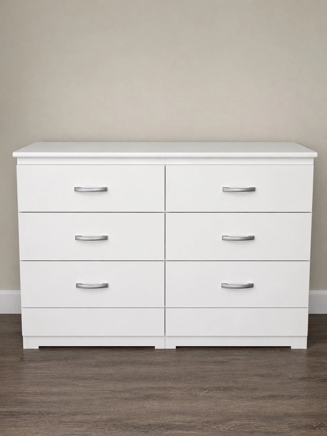 White 6-Drawer Dresser