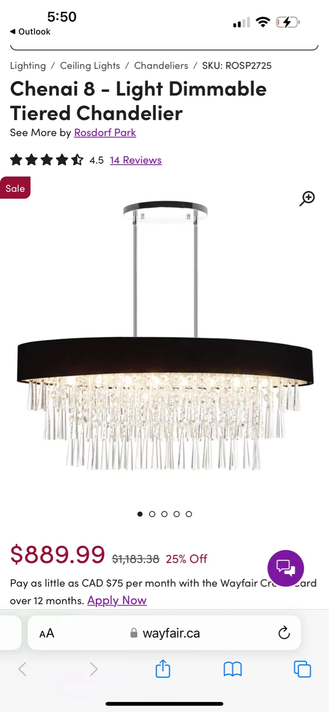 Chenai 8 Light Dimmable Tiered Crystal Chandelier - photo 4
