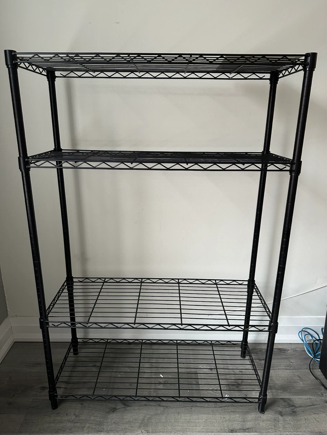 Metal wire storage shelves unit -adjustable