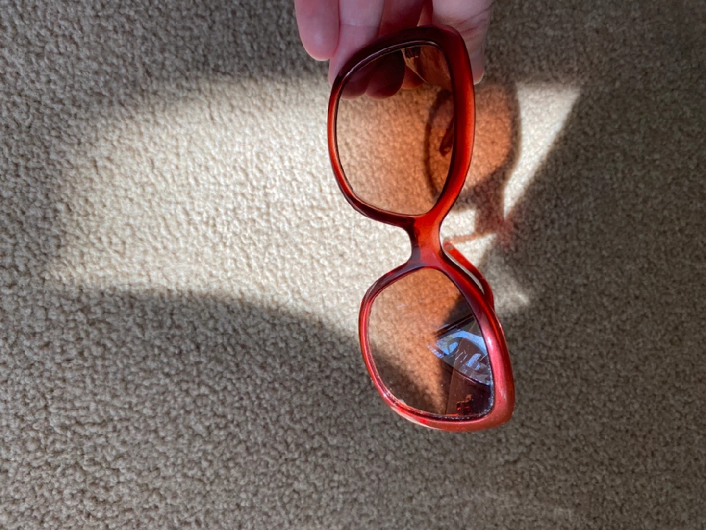 Vintage Versace Red Sunglasses MOD. 4177-H
