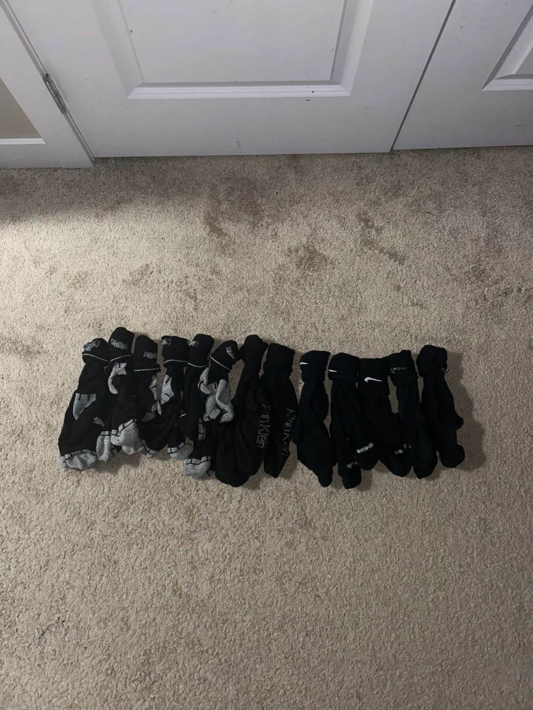Assorted Black Socks (Calvin Klein, Nike and puma)