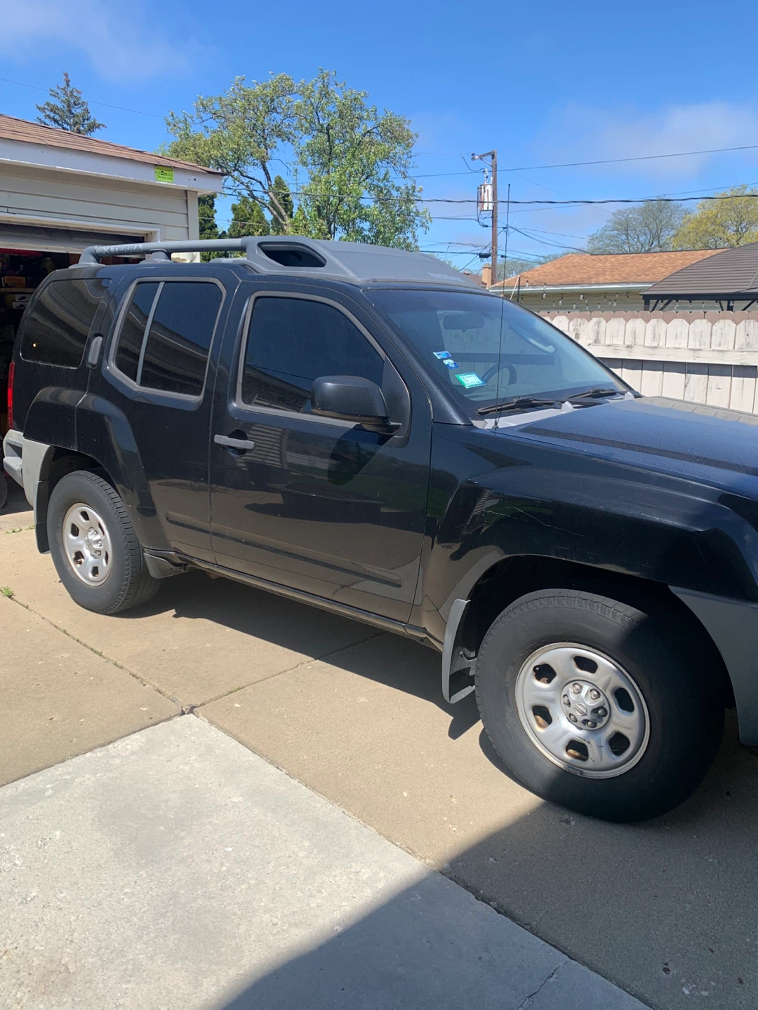 Black Nissan Xterra SUV