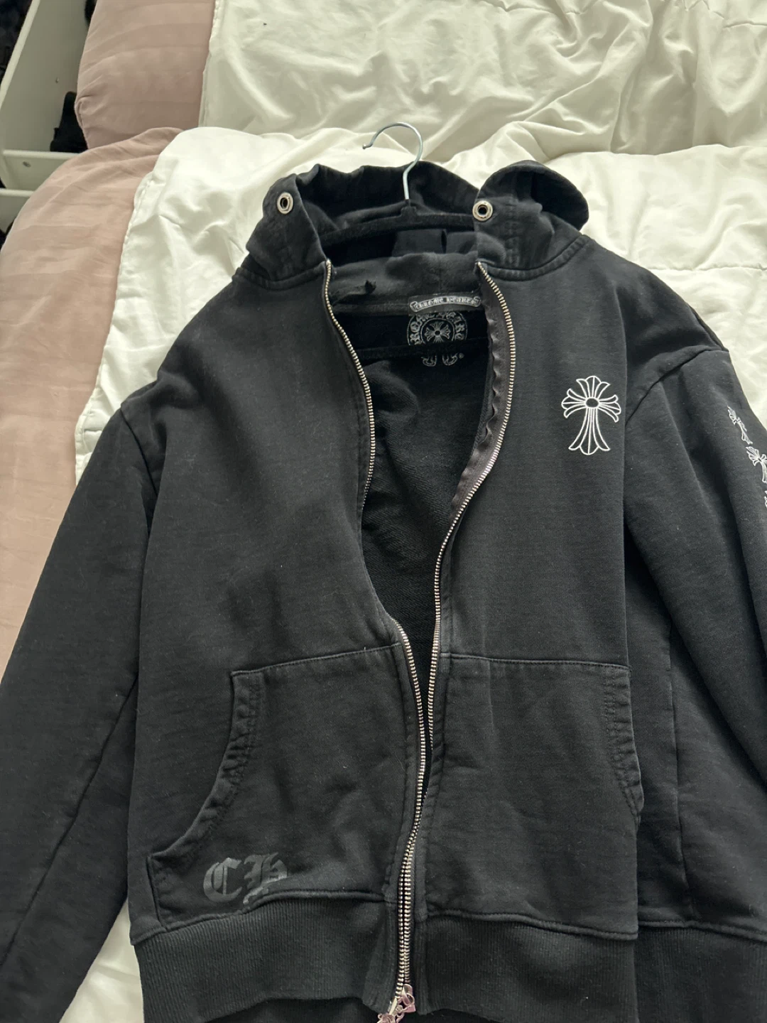 Chrome Hearts Zip-Up Hoodie Size S