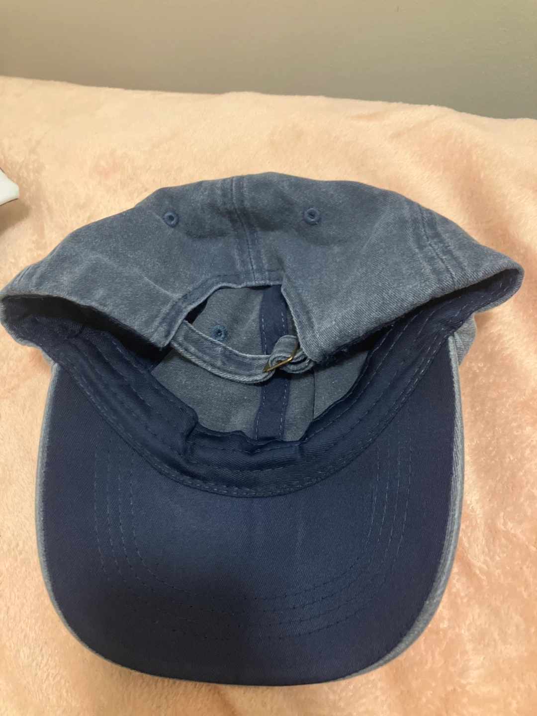 Blue Washed Cotton Baseball Cap - photo 2