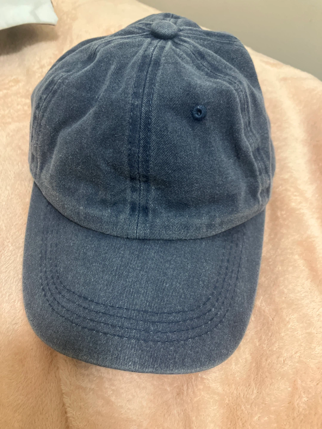Blue Washed Cotton Baseball Cap
