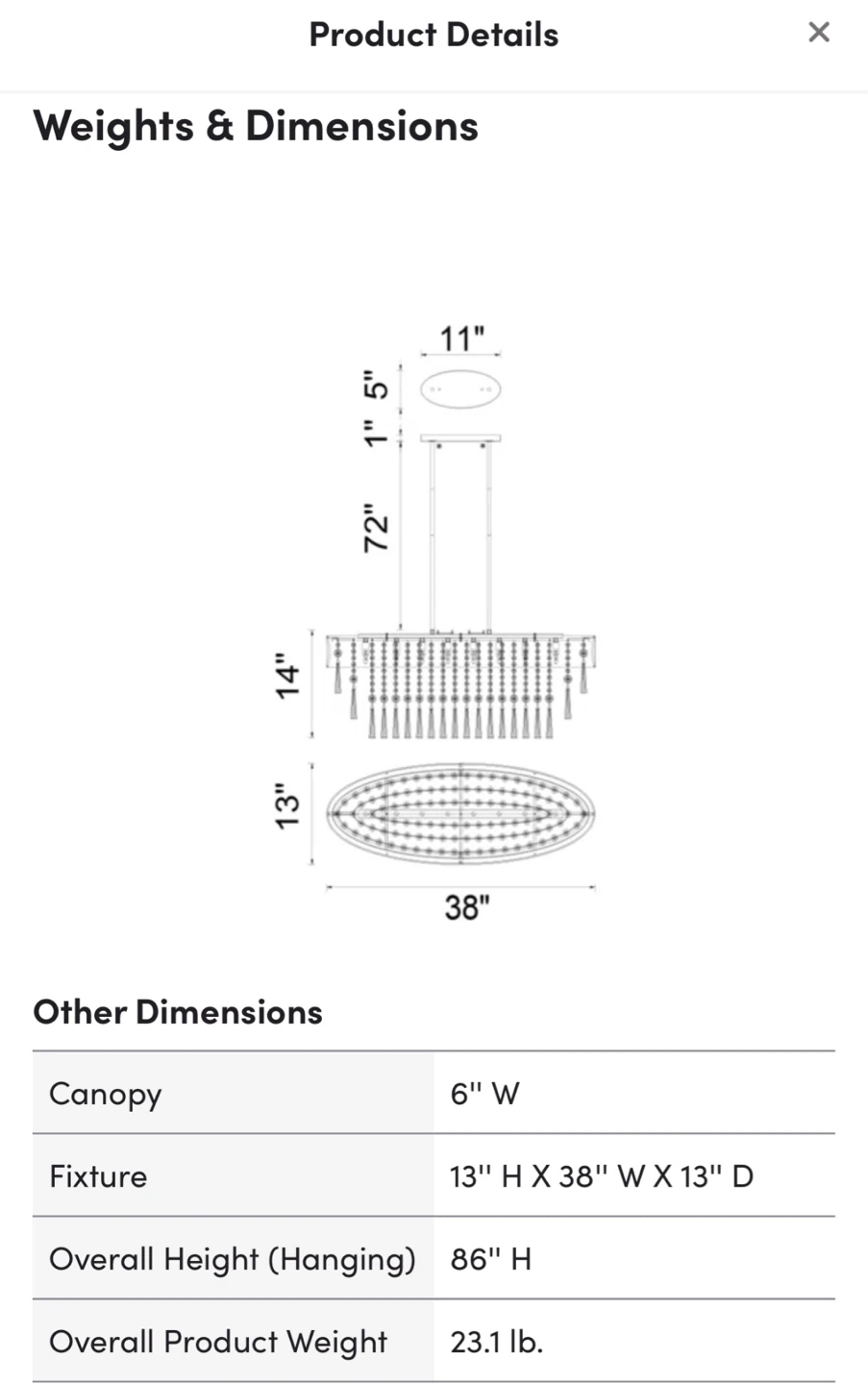 Oval Crystal Chandelier - photo 4