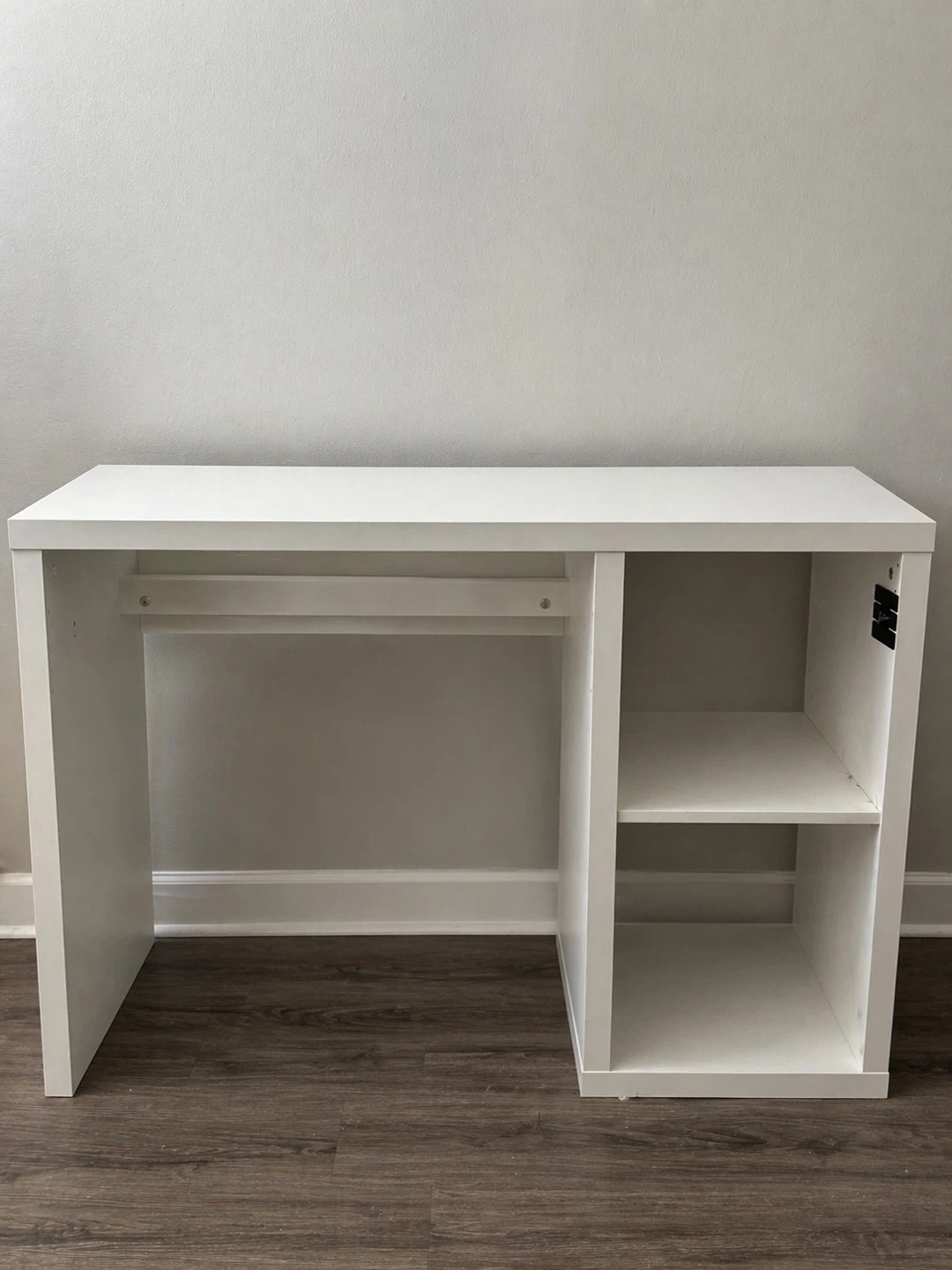 White Desk with Shelving IKEA