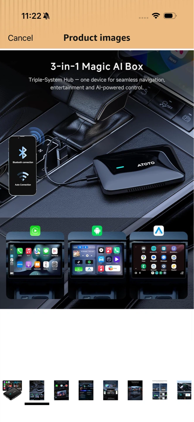 Brand New Magic AI Box Wireless CarPlay & Android Auto Adapter