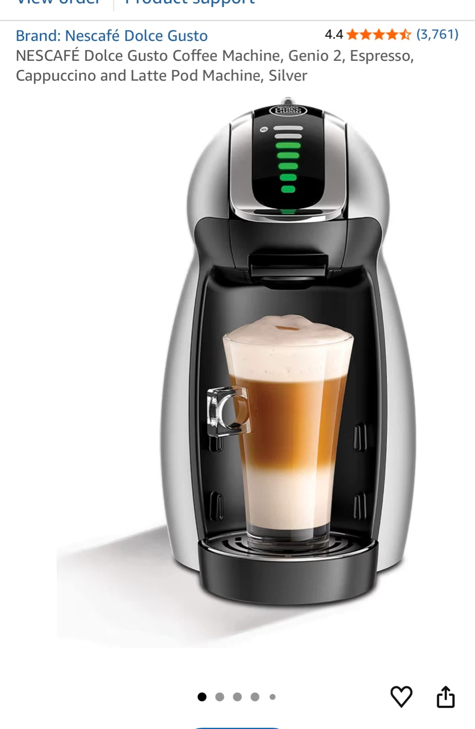 Nescafé Dolce Gusto Genio 2 Coffee Machine - Silver