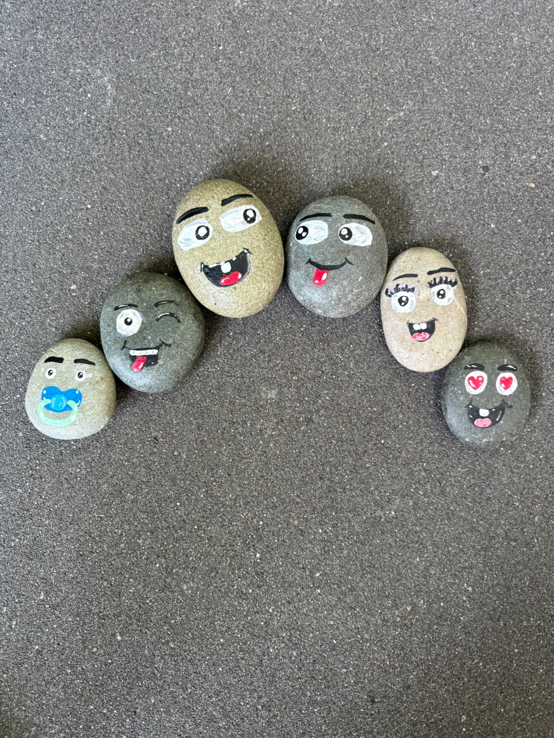 Hand-Painted Rocks - Fun Characters! - photo 2