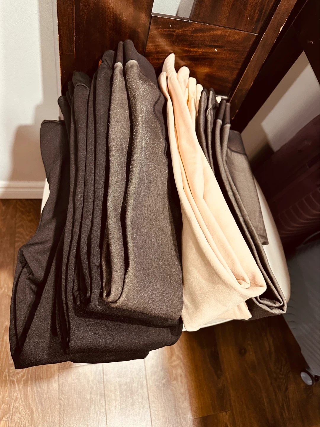 7 pcs warmer never use  Leggings (Black, Brown, Beige)