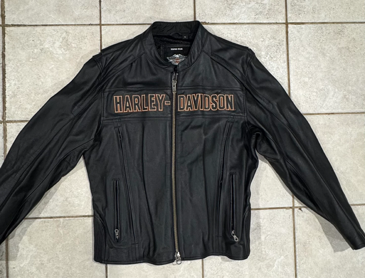 Harley-Davidson Black Leather Motorcycle Jacket