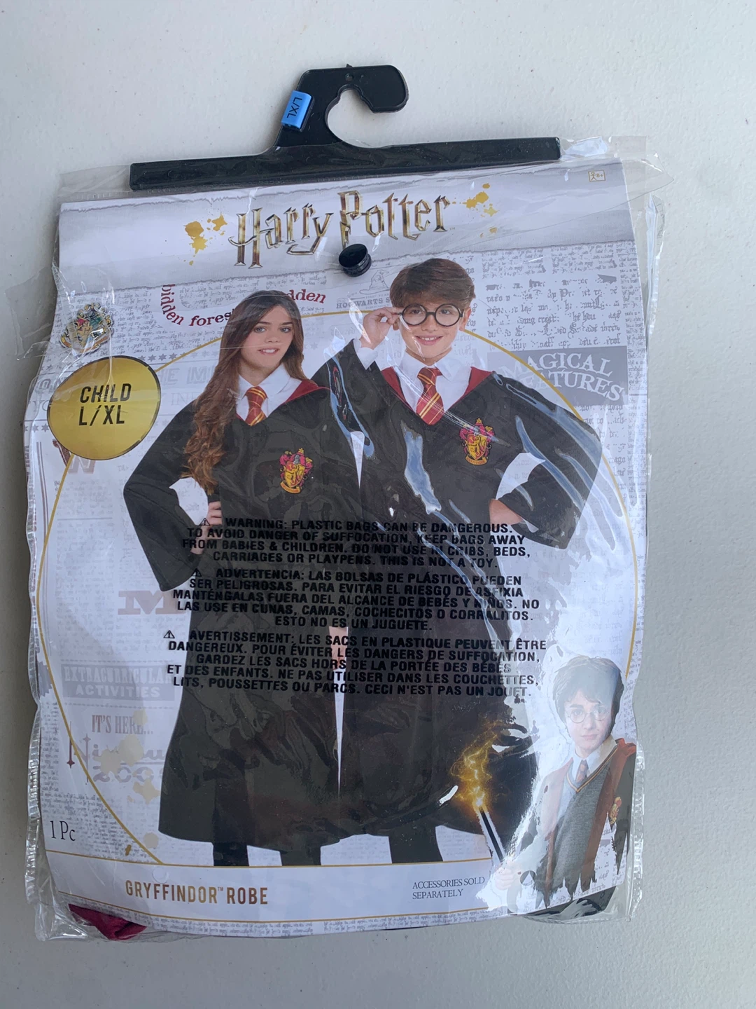 Harry Potter Gryffindor Robe Costume with Tie - Child L/XL