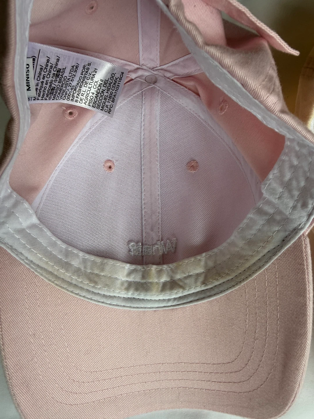 Two baseball caps - pink and beige - photo 4