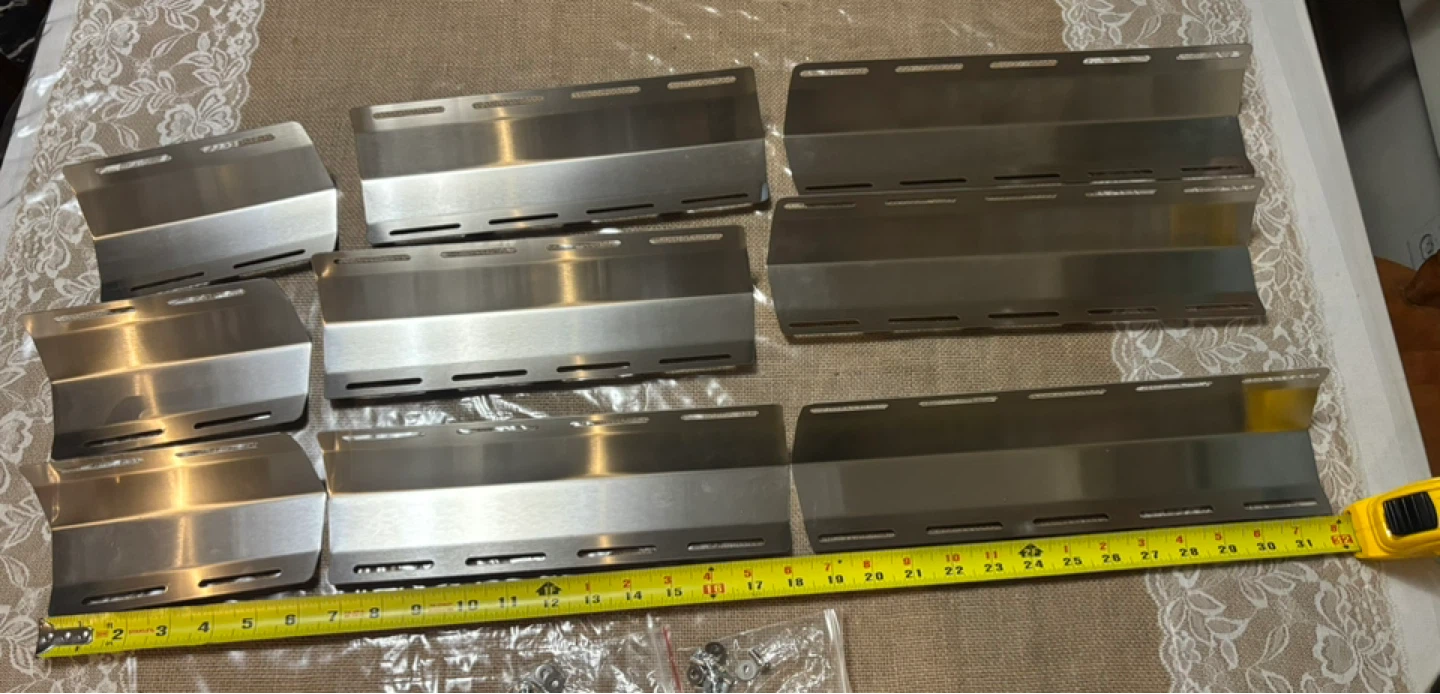 Stainless Steel Grill Heat Plates Burner Covers