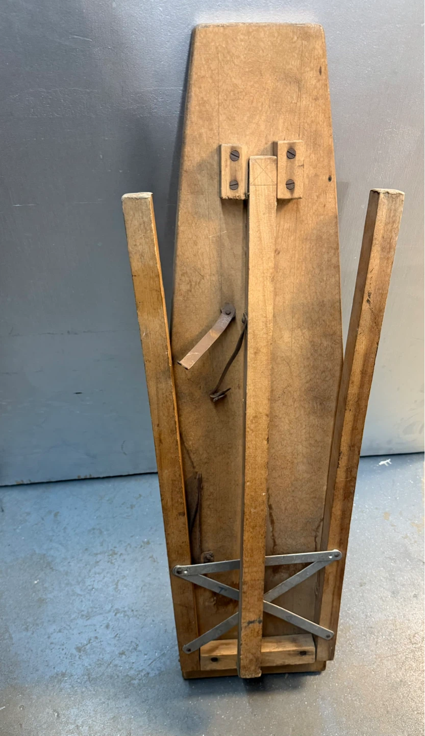 Vintage Child’s Size Folding Wood Ironing Board 30” Long - photo 4