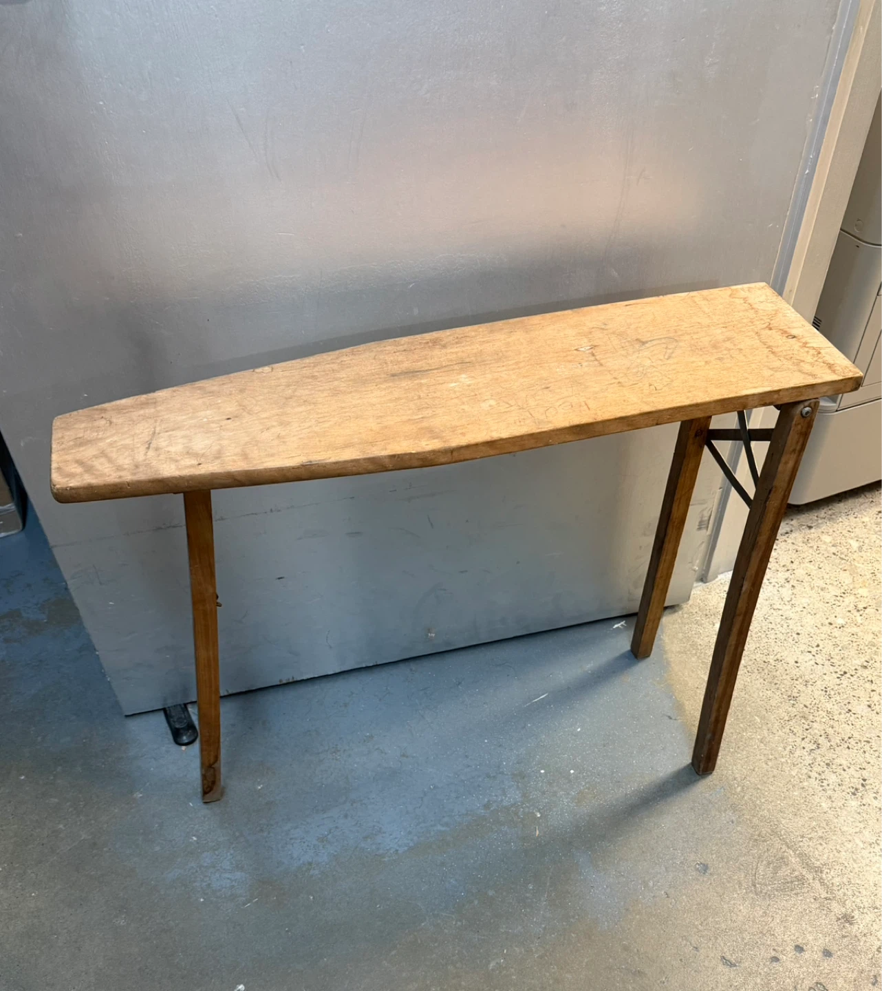 Vintage Child’s Size Folding Wood Ironing Board 30” Long