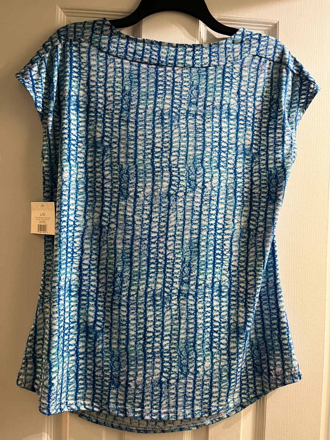 Liz Claiborne Women's Blue Print Top L/G - photo 4